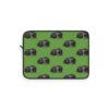 Black Cat Laptop Sleeve - Green