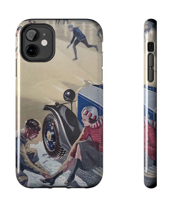 1930s Skating Party iPhone Case