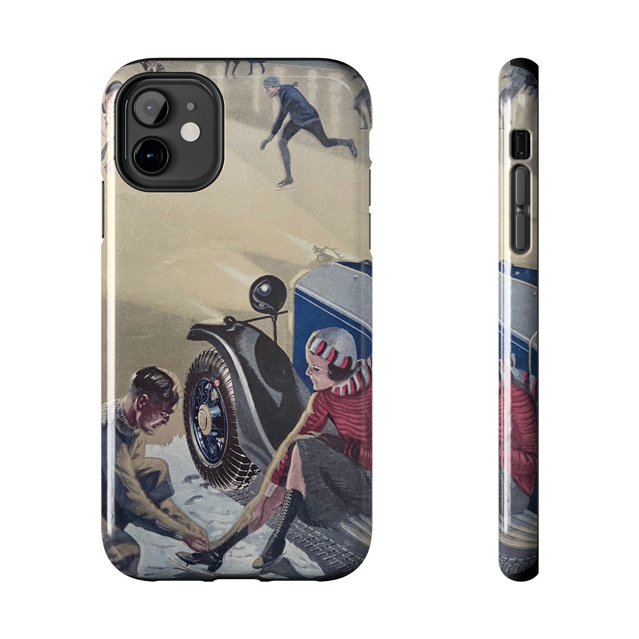 1930s Skating Party iPhone Case