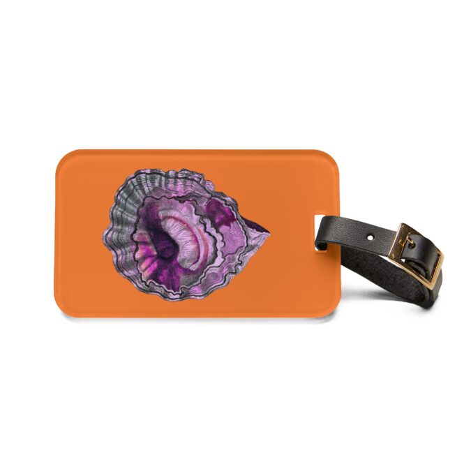 Pink Oyster Shell Luggage Tag - Orange - Image 2