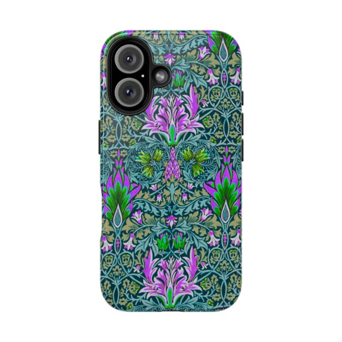 Pink & Green Floral Patterned Phone Case - Image 75
