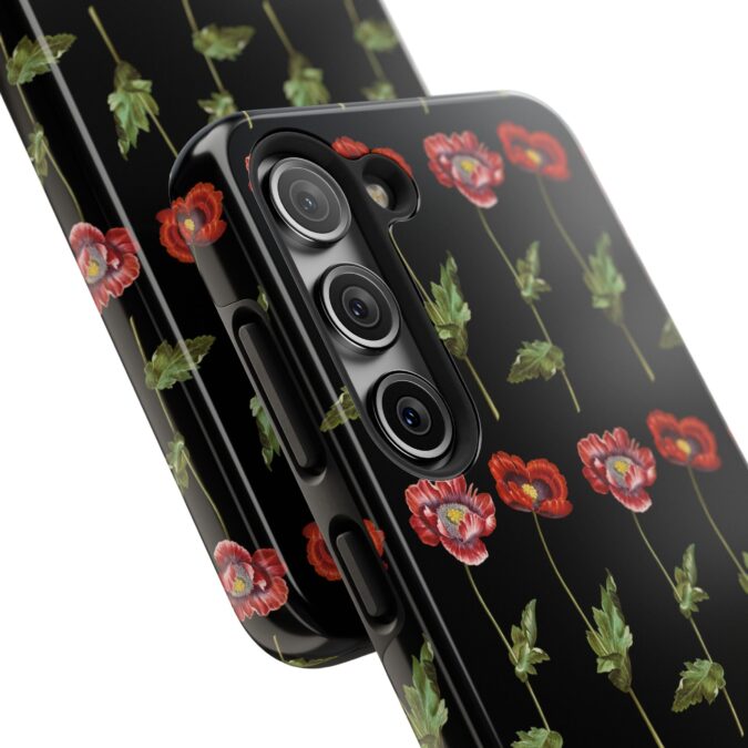 Poppies iPhone Case - Black - Image 86