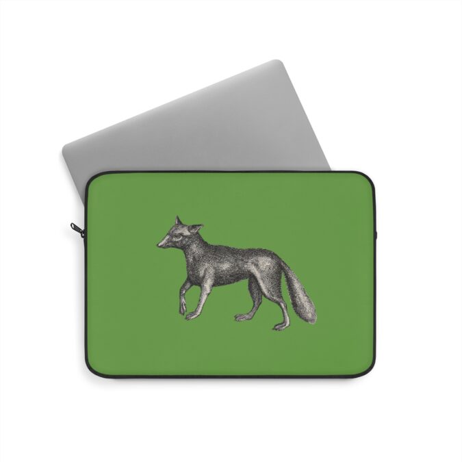 Fox Laptop Sleeve - Green - Image 5