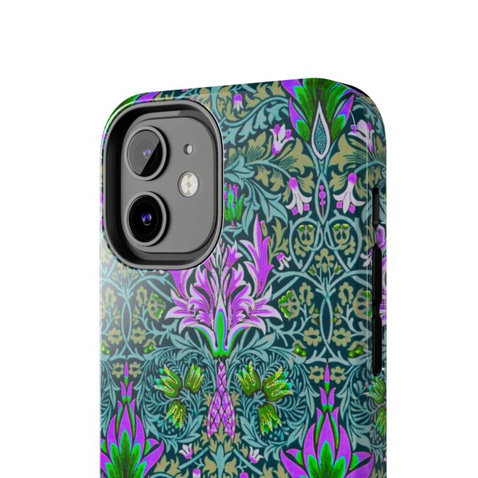 Pink & Green Floral Patterned Phone Case - Image 20