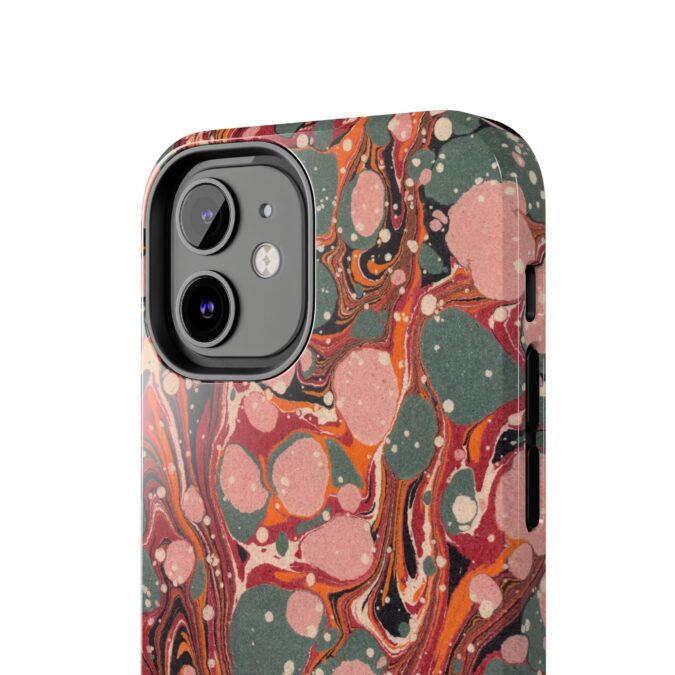 Marbled Paper Phone Case - Pale Pink & Moss Green - Image 20