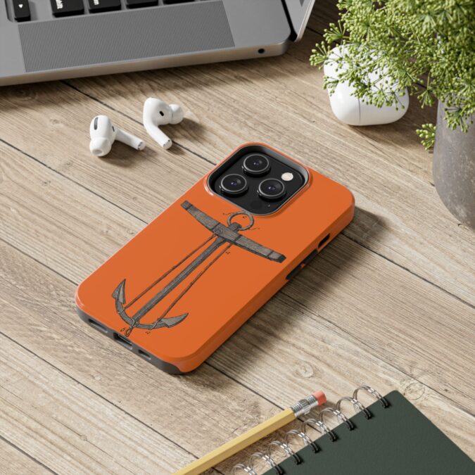 18th C. Anchor Phone Case - Orange - Image 48