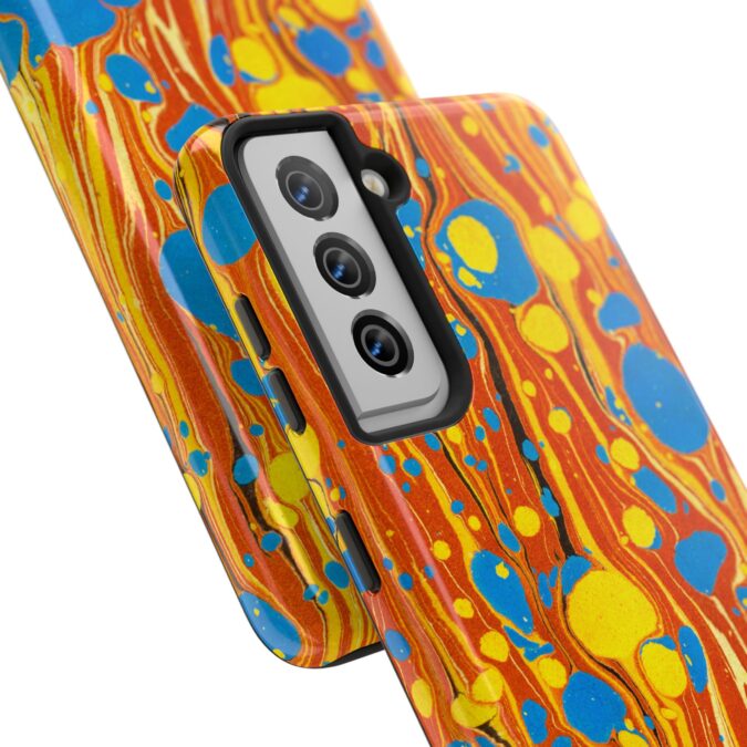Marbled Phone Case - Orange, Yellow & Blue - Image 94