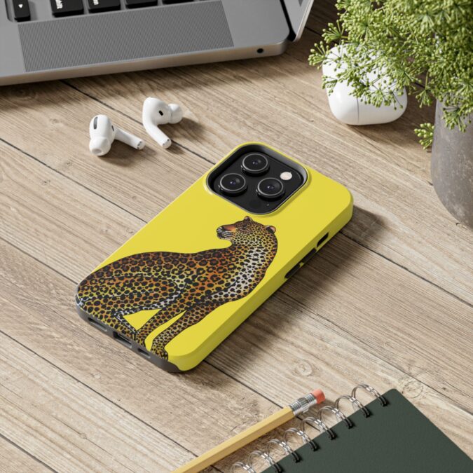 Leopard Phone Case - Bright Yellow - Image 48