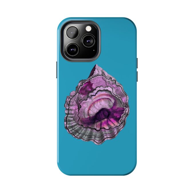 Pink Oyster Shell Phone Case - Turquoise - Image 42