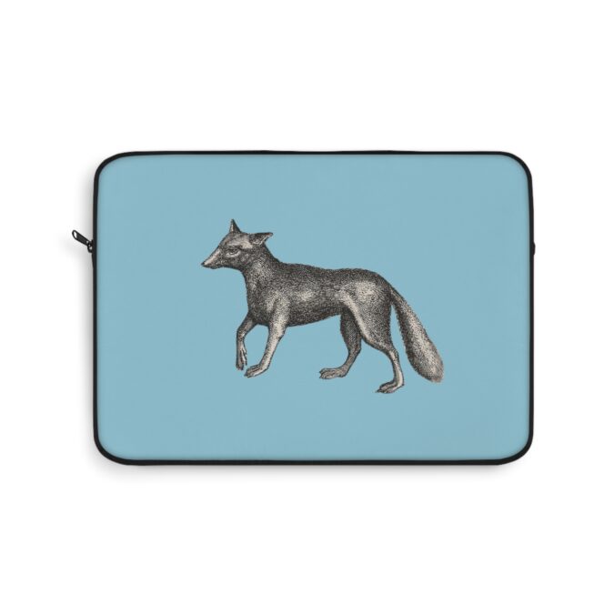 Fox Laptop Sleeve - Pale Blue - Image 4