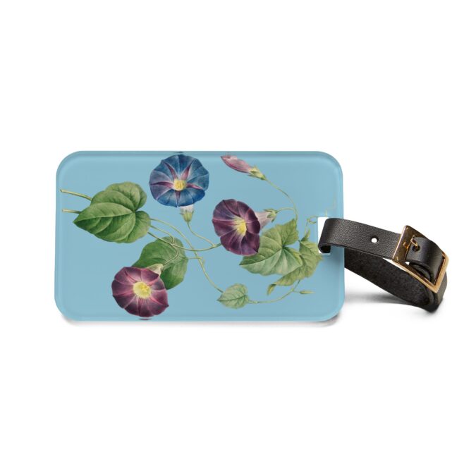 Morning Glory Luggage Tag - Pale Blue - Image 2