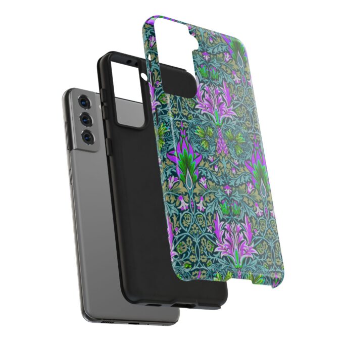 Pink & Green Floral Patterned Phone Case - Image 96