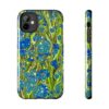 Marbled Phone Case - Lime Green and Electric Blue
