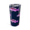 Patterned Prion Tumbler - Magenta on Navy