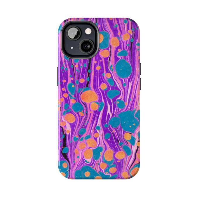 Marbled Phone Case - Purple, Orange & Blue - Image 30