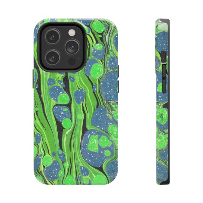 Marbled Phone Case - Lime Green and Blue - Image 47