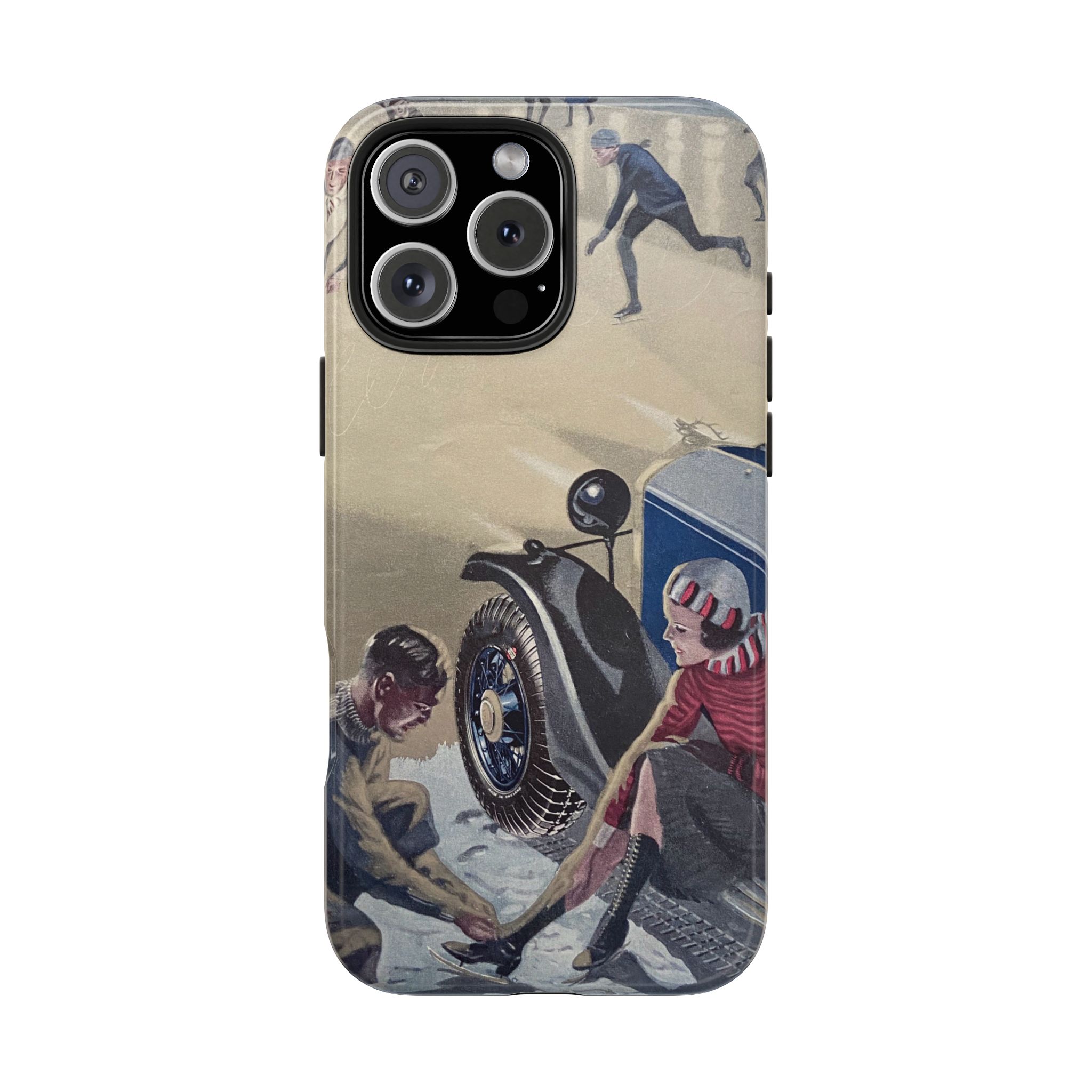 1930s Skating Party iPhone Case - Image 72