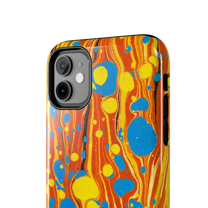 Marbled Phone Case - Orange, Yellow & Blue - Image 4