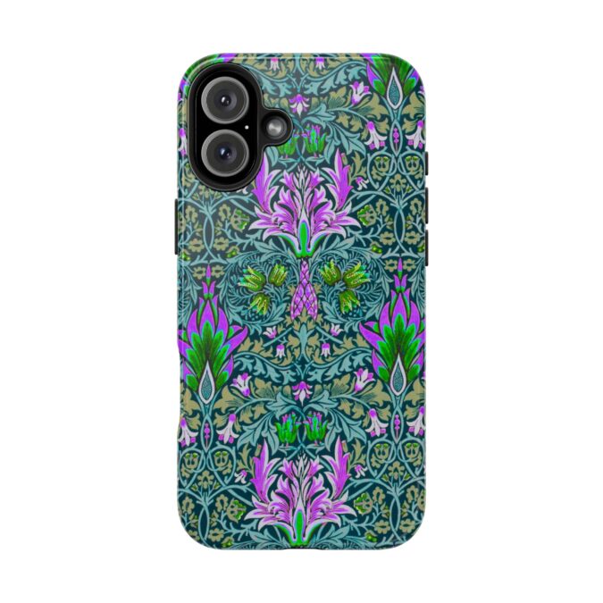 Pink & Green Floral Patterned Phone Case - Image 78