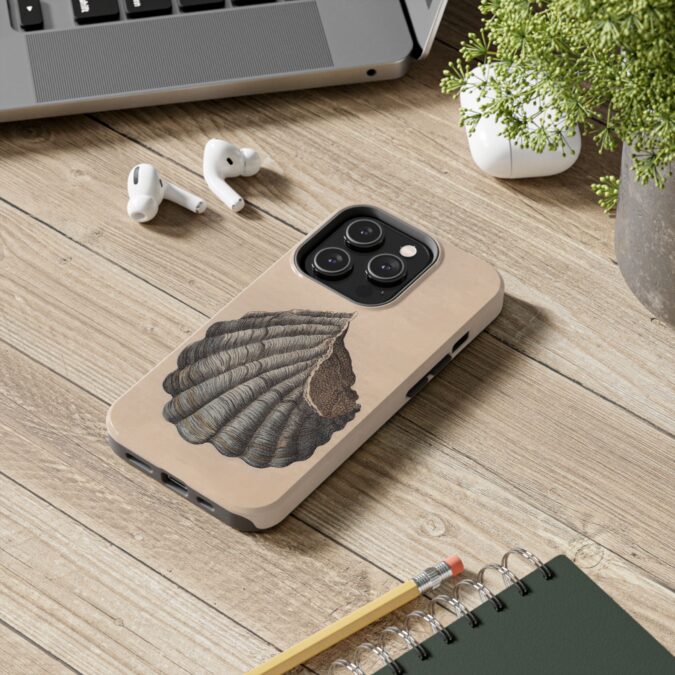 19th C. Blue & Brown Shell Phone Case - Image 48