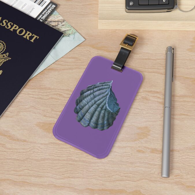 Blue Shell Luggage Tag - Violet - Image 4