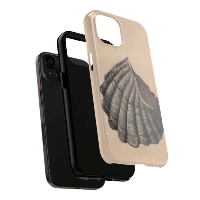 19th C. Blue & Brown Shell Phone Case - Image 56