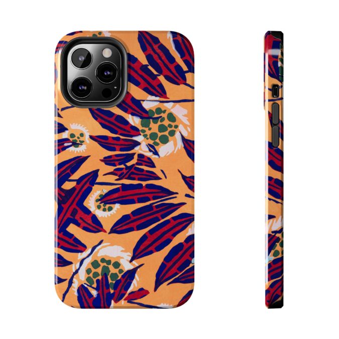 Red & Blue Leaf Abstract Phone Case - Image 25