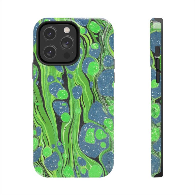 Marbled Phone Case - Lime Green and Blue - Image 49
