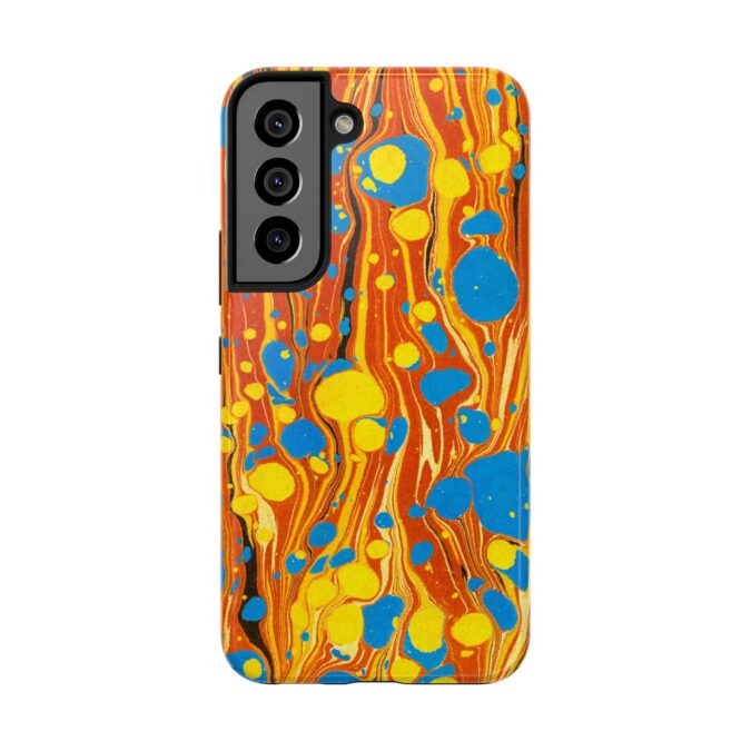 Marbled Phone Case - Orange, Yellow & Blue - Image 89