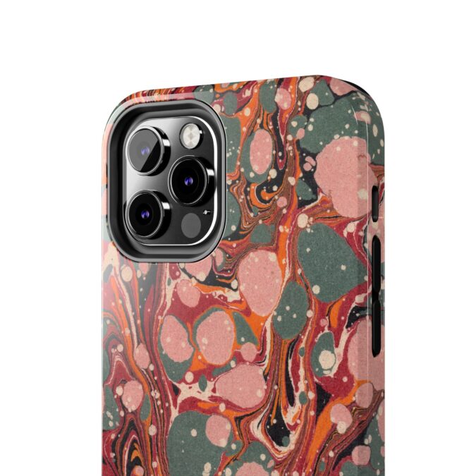Marbled Paper Phone Case - Pale Pink & Moss Green - Image 24