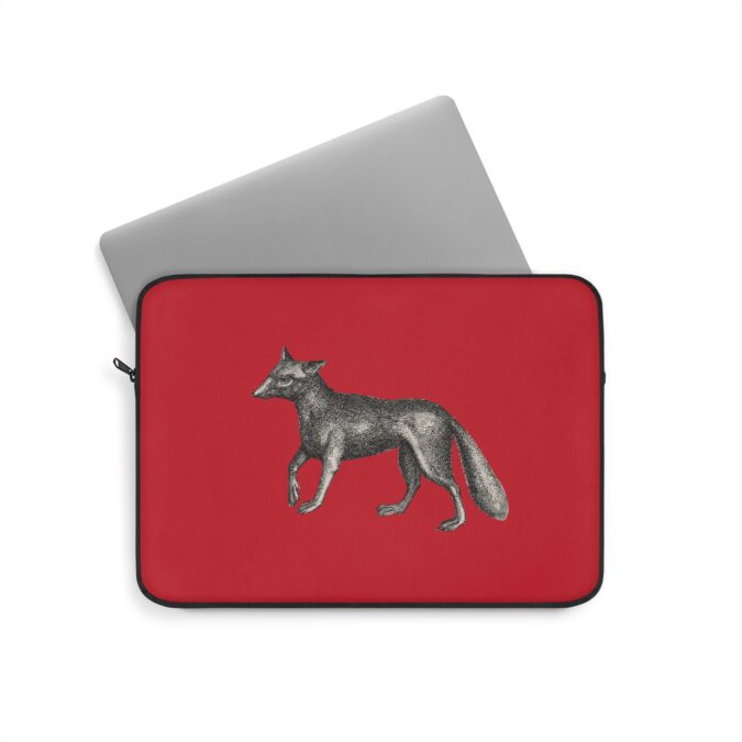 Fox Laptop Sleeve - Red - Image 5