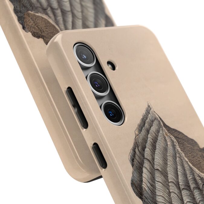 19th C. Blue & Brown Shell Phone Case - Image 82