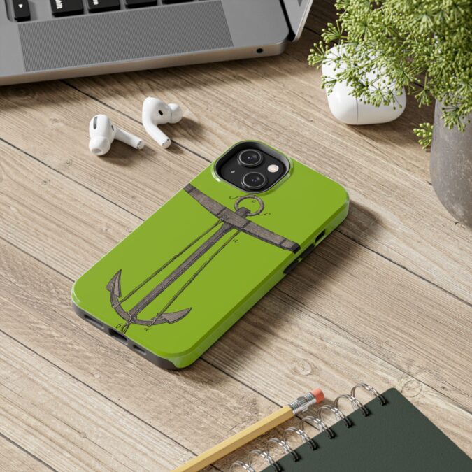 18th C. Anchor Phone Case - Lime Green - Image 46