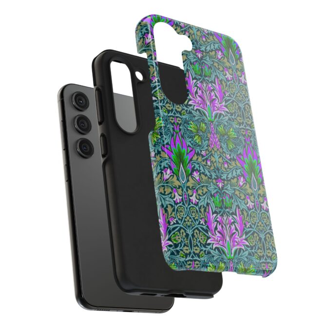 Pink & Green Floral Patterned Phone Case - Image 88