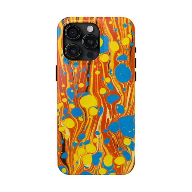 Marbled Phone Case - Orange, Yellow & Blue - Image 65
