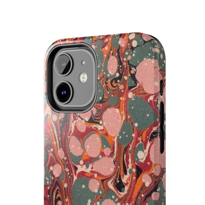 Marbled Paper Phone Case - Pale Pink & Moss Green - Image 16