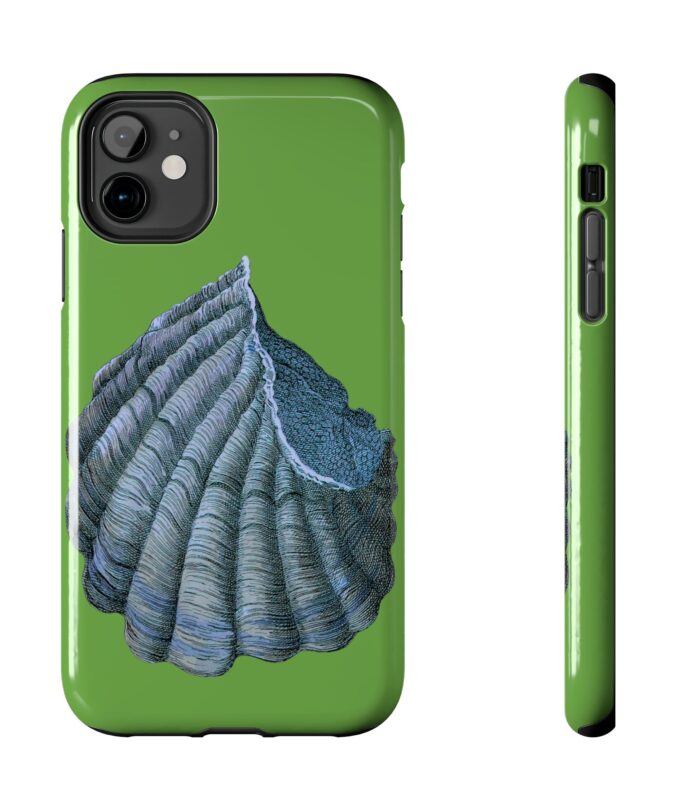 Blue Shell Phone Case - Lime Green