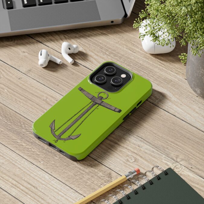 18th C. Anchor Phone Case - Lime Green - Image 48