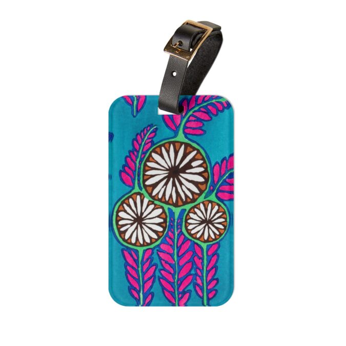 3 Abstract Flowers Luggage Tag