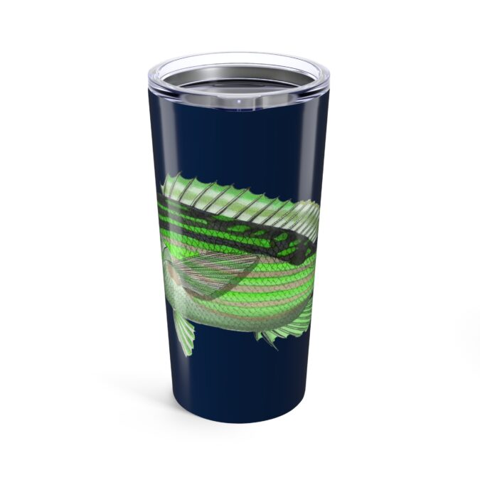 Prion Tumbler - Lime Green on Navy - Image 2