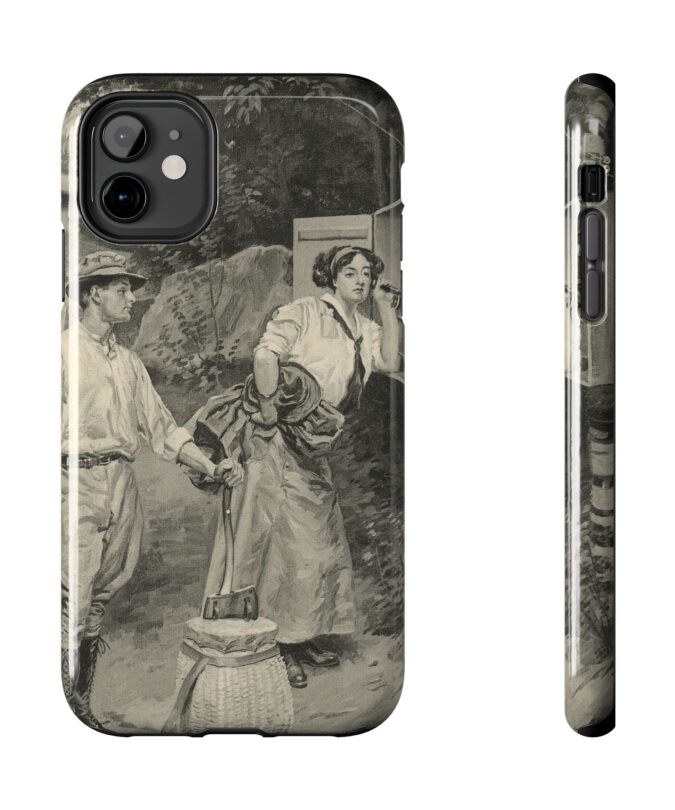 Vintage Staying in Touch iPhone Case