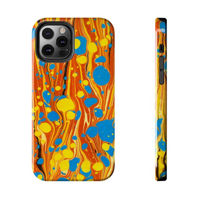 Marbled Phone Case - Orange, Yellow & Blue - Image 21
