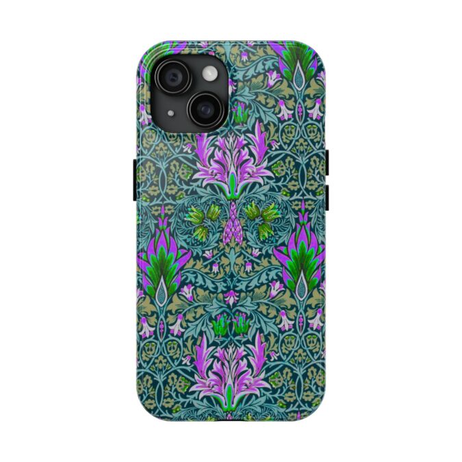 Pink & Green Floral Patterned Phone Case - Image 53