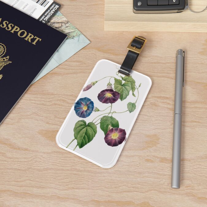 Morning Glory Luggage Tag - White - Image 4