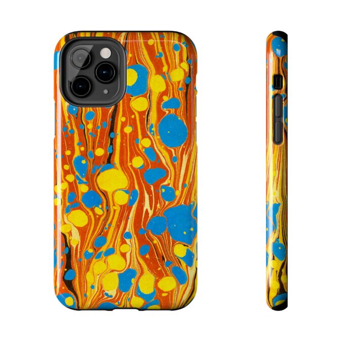 Marbled Phone Case - Orange, Yellow & Blue - Image 5