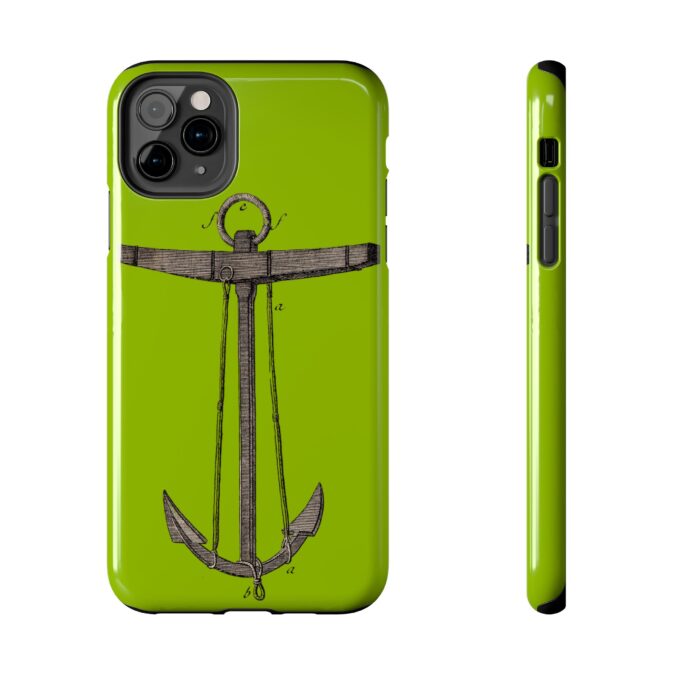 18th C. Anchor Phone Case - Lime Green - Image 9