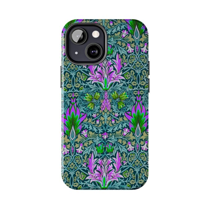 Pink & Green Floral Patterned Phone Case - Image 34