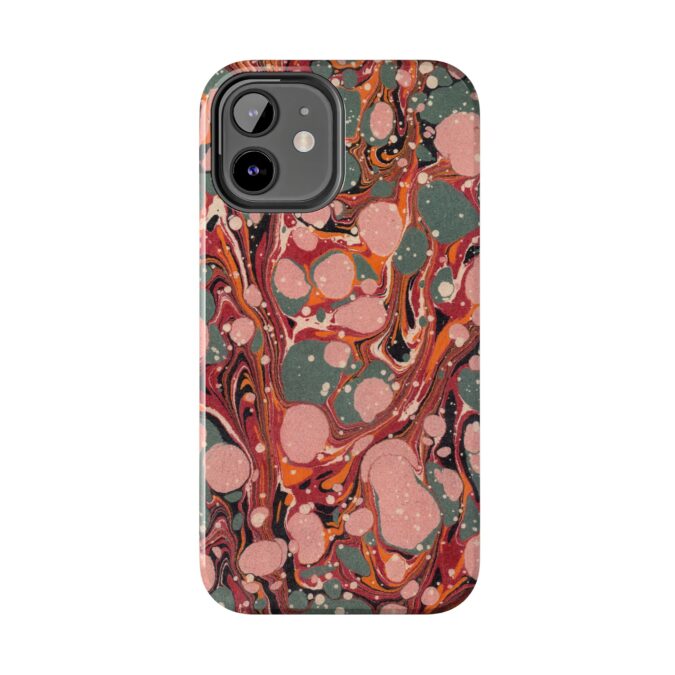 Marbled Paper Phone Case - Pale Pink & Moss Green - Image 14