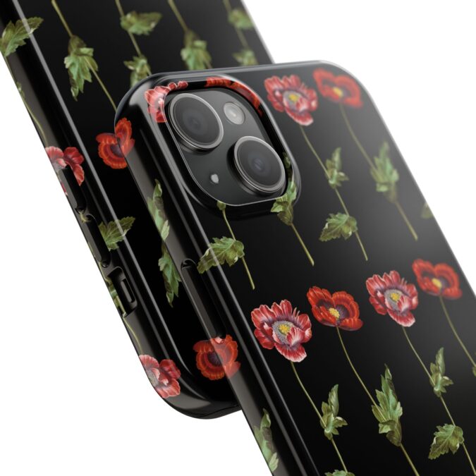 Poppies iPhone Case - Black - Image 62
