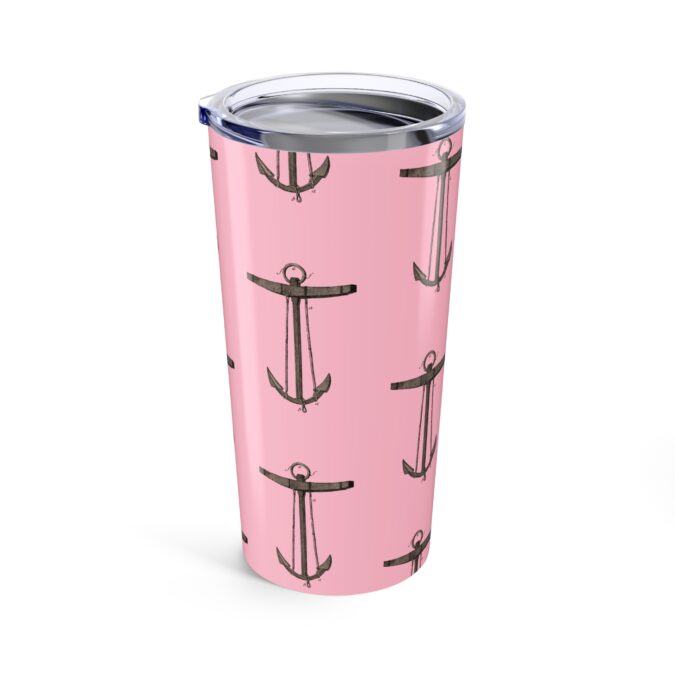 Anchor Tumbler  - Pale Pink - Image 4